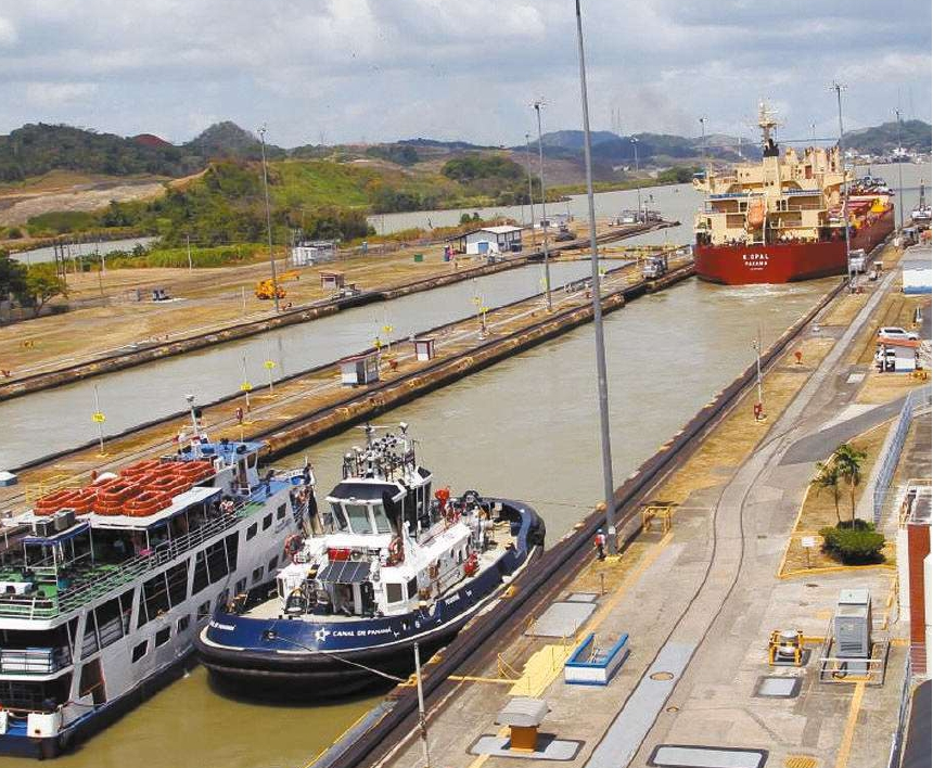 Canal do Panamá sofre com o baixo nível da água