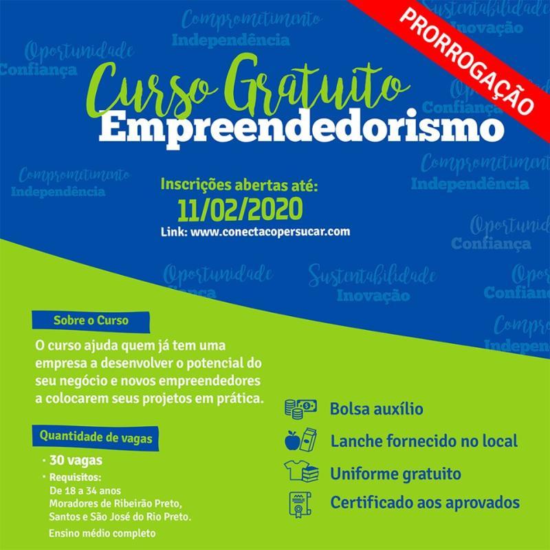 Estão abertas as inscrições para o curso de formação em Empreendedorismo, realizado pela Copersucar em parceria com o  Instituto Crescer, o Programa Conecta