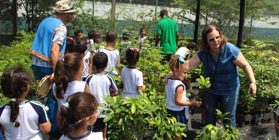 Ecopátio realiza ações de sustentabilidade com crianças da rede municipal de Cubatão