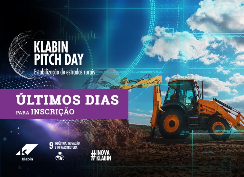 Klabin abre inscrições para o primeiro Pitch Day de 2020, que visa a busca de soluções para estabilização de solos na construção de estradas rurais