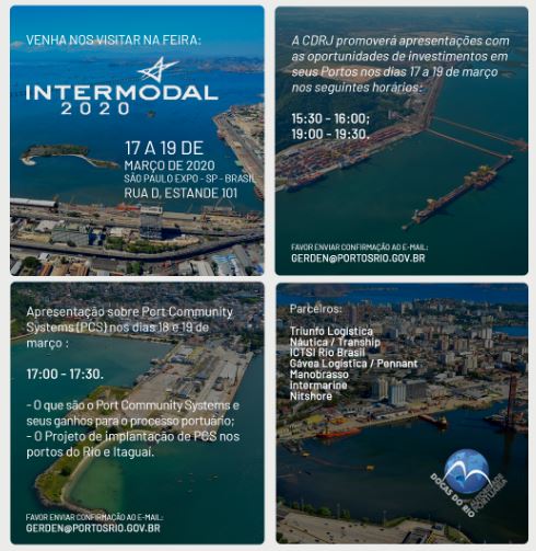 Docas do Rio participa da Intermodal 2020