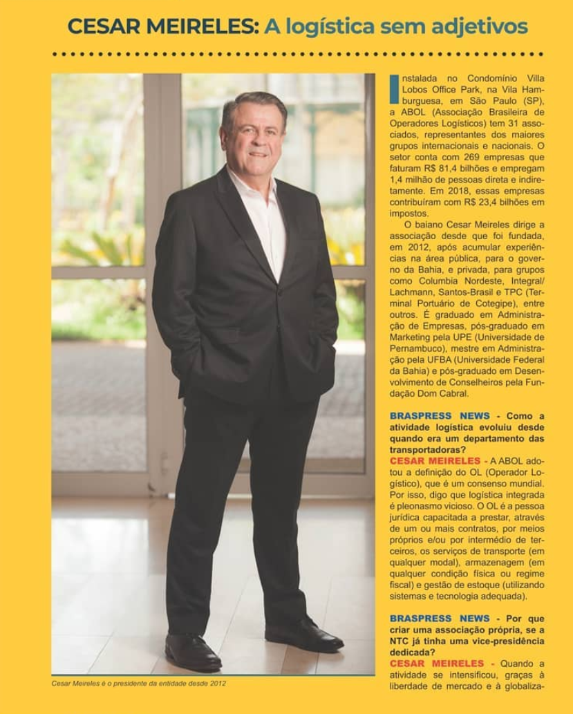 Entrevista Cesar Meireles:  A logística sem adjetivos