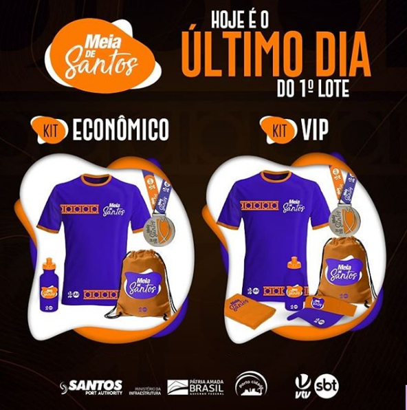 SPA patrocina a Meia de Santos, prova de atletismo. Inscrições abertas.