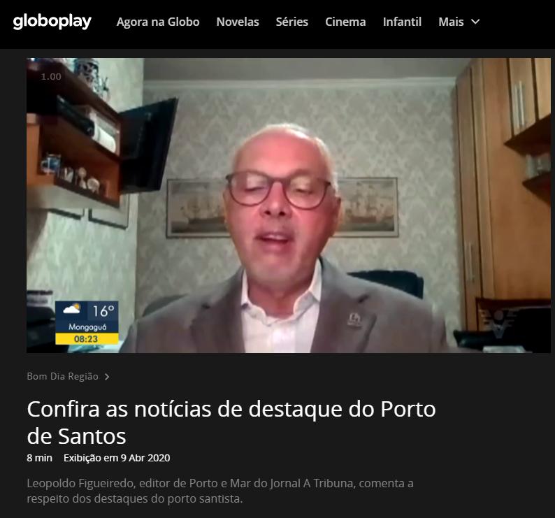 Presidente da FENOP, Sérgio Aquino, fala sobre a MP 945 no Programa Bom Dia Região – Porto de Santos – que será exibida no Fórum Porto e Mar