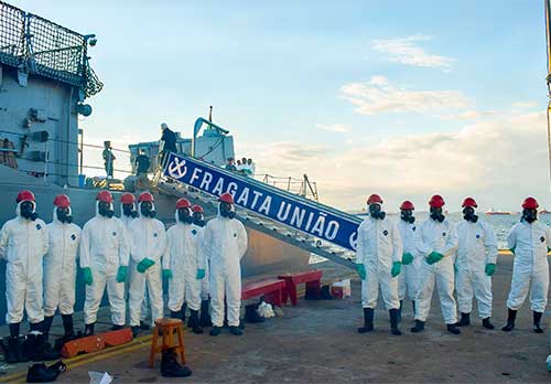 Força de Fuzileiros da Esquadra participa de ações conjuntas de prevenção e combate ao Covid-19