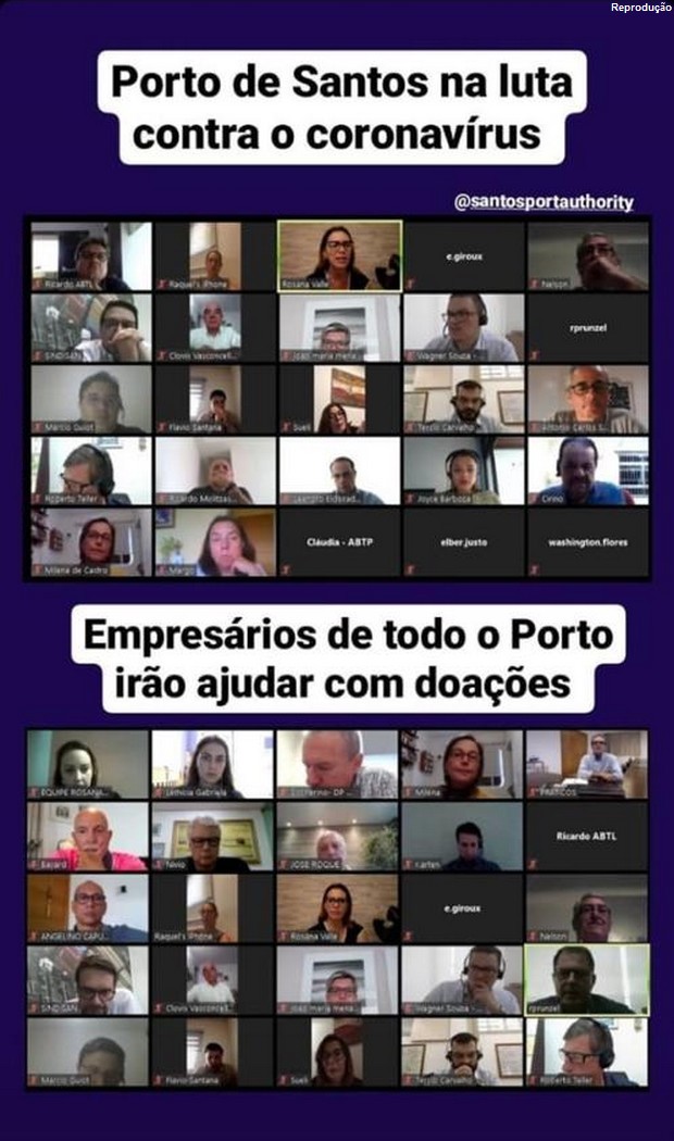 Sindaport marca presença na videoconferência que lança projeto social 