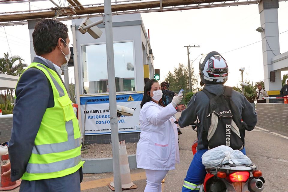 Em prevenção à COVID-19, SCPAR assume postos de monitoramento de saúde dos usuários do Porto de Imbituba