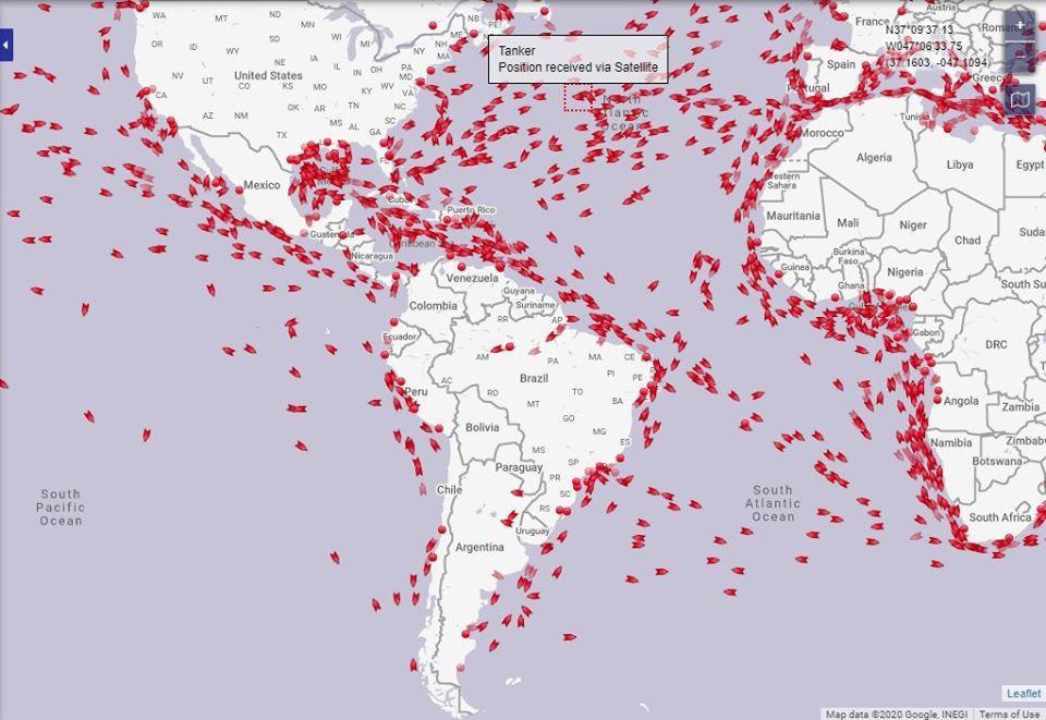 Navios petroleiros no mundo estão sem local para descarregar
