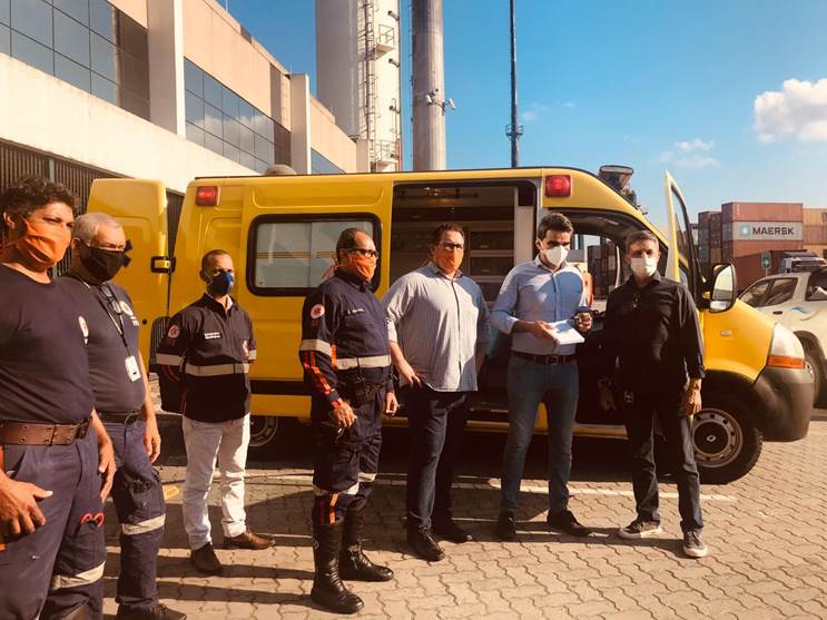 BTP doa ambulância ao SAMU de Santos