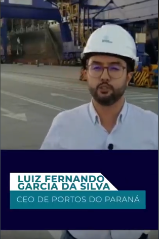 O diretor- presidente da Portos do Paraná foi convidado a mandar uma mensagem para a autoridade portuária de Valência, na Espanha