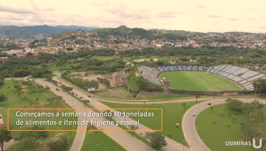 Usiminas doa 40 toneladas de alimentos e itens de higiene pessoal para pessoas em situação de vulnerabilidade em cidades onde atuam: Belo Horizonte, Betim, Cubatão, Ipatinga e Santa Luzia
