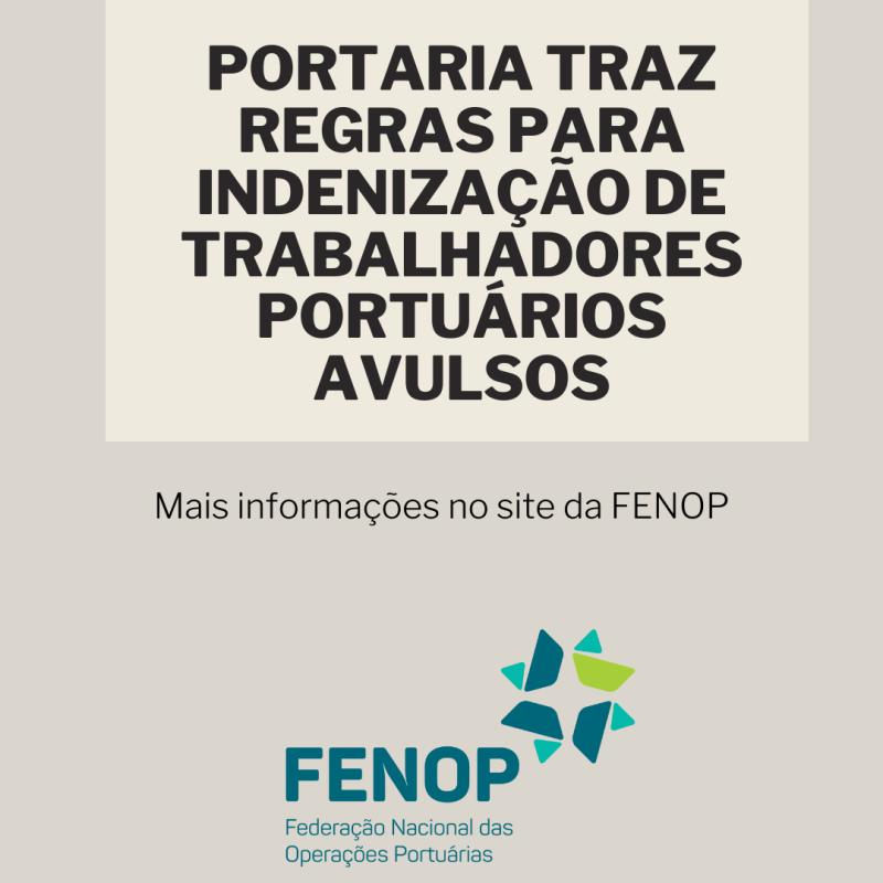 Governo edita portaria que estabelece regras para indenização de trabalhadores portuários avulsos