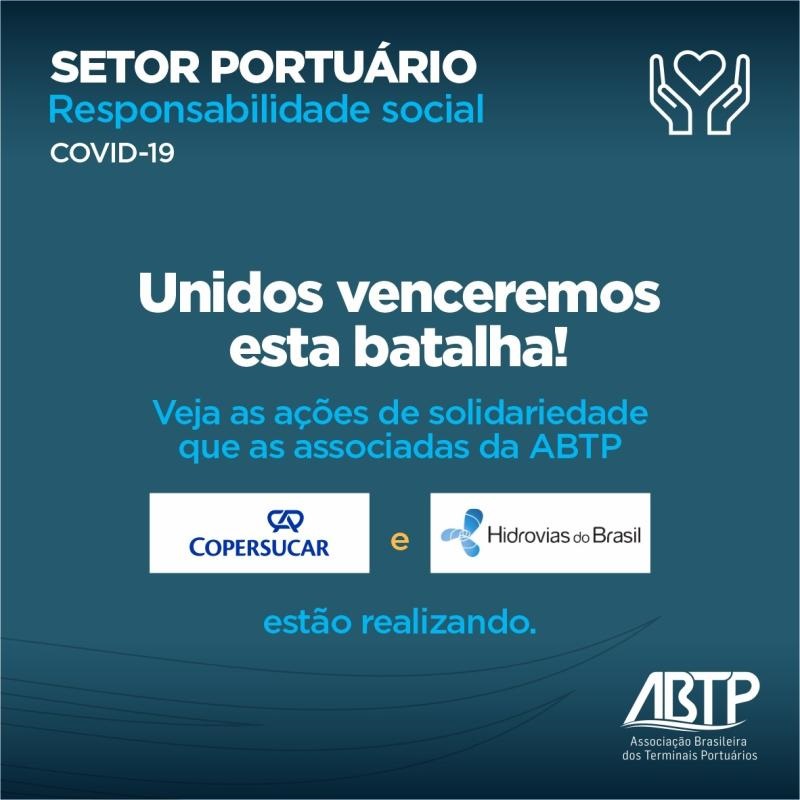 Hidrovias do Brasil e Copersucar ajudam a abastecer hospitais durante a pandemia do coronavírus