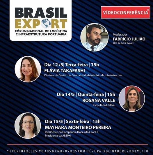 Esta semana há uma agenda de videoconferências que promete muita informação para os conselheiros e patrocinadores do Fórum Nacional Brasil Export