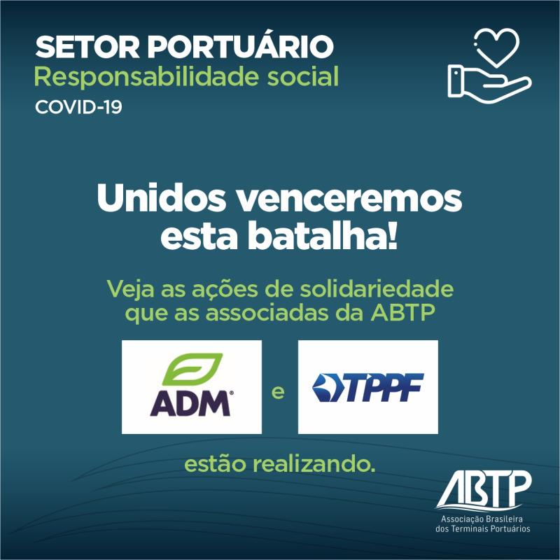 TPPF e ADM do Brasil incentivam ações de combate à COVID-19