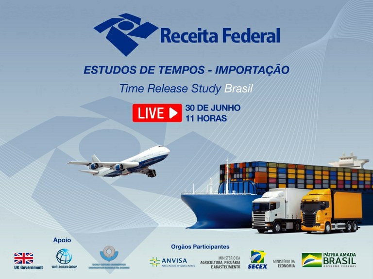 Receita Federal, em parceria com a SECEX, ANVISA e MAPA, conclui o estudo de tempos na importação
