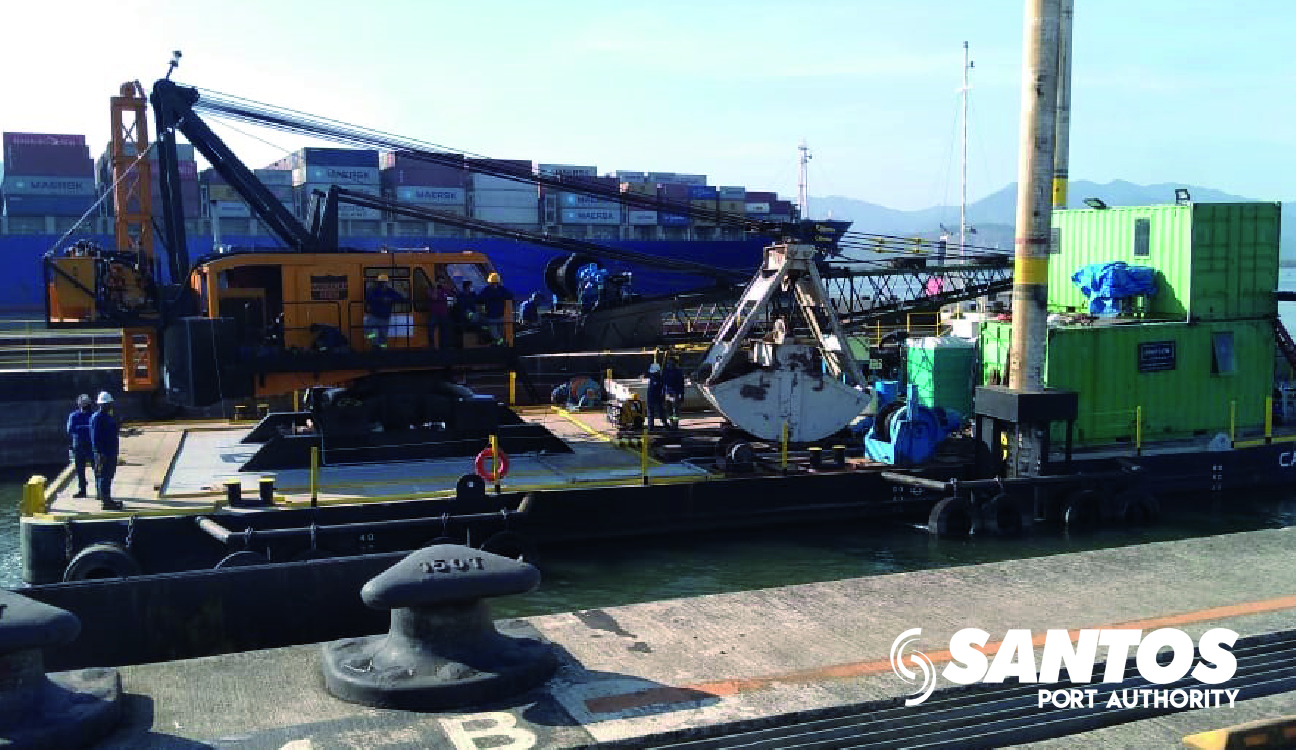 Novo ciclo de dragagem começa no Porto de Santos