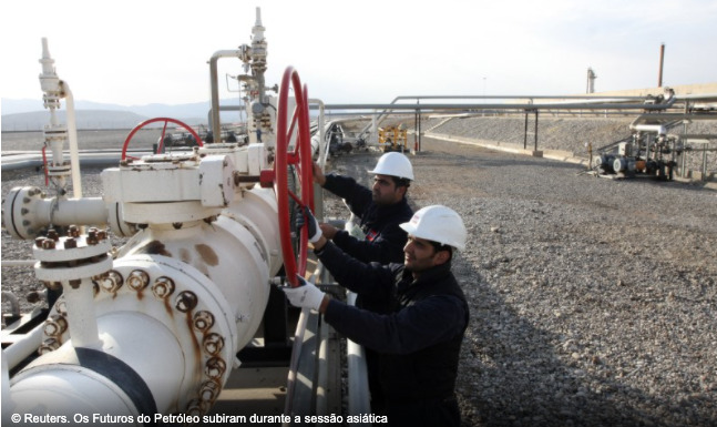 Os Futuros do Petróleo subiram durante a sessão asiática