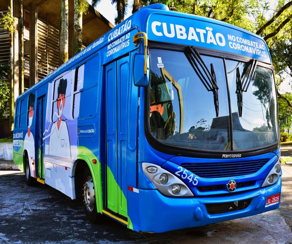 'Busão da Covid-19' testará até 450 pessoas por semana em Cubatão, SP