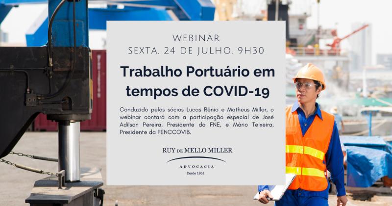 Webinar RMM: Trabalho portuário em tempos de COVID-19