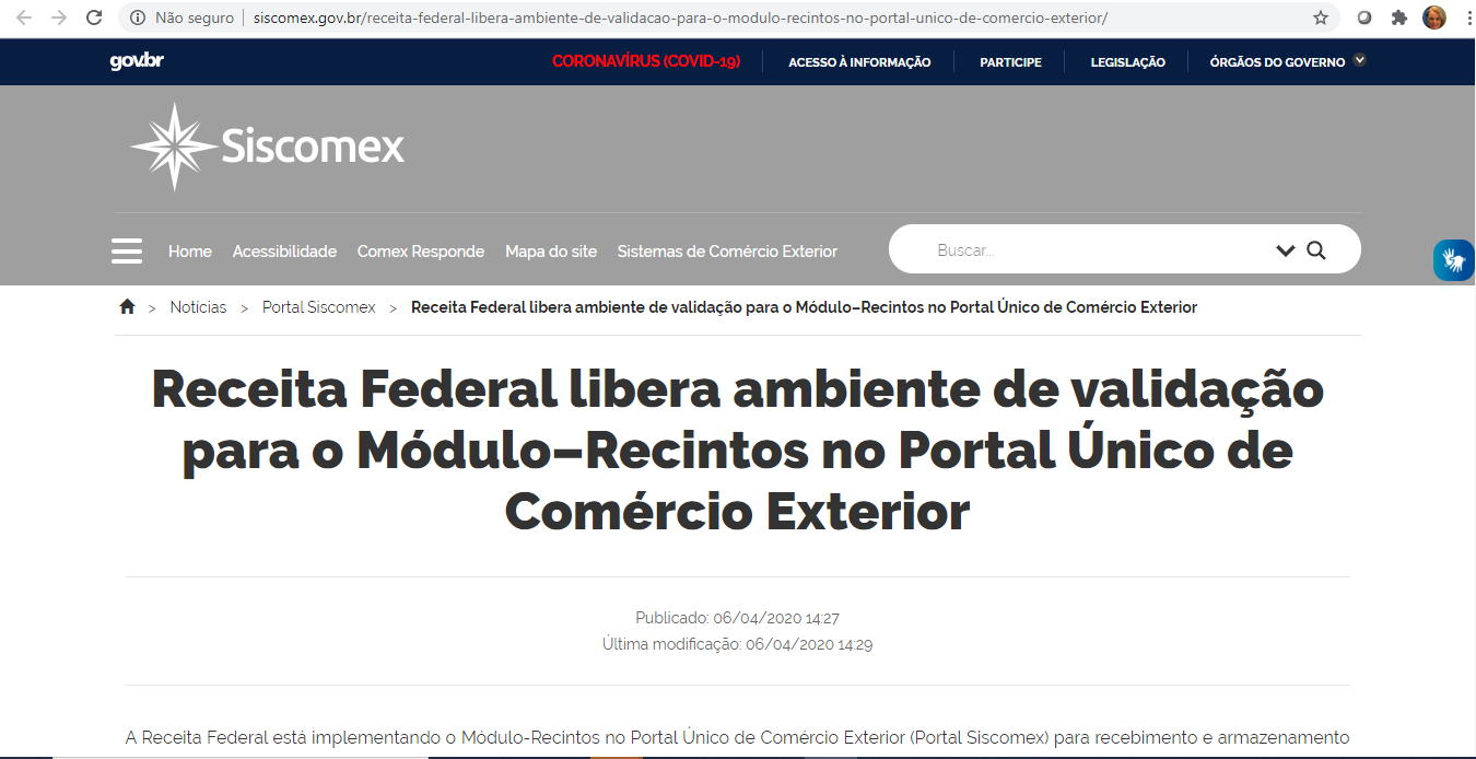 ABTP participa de reunião sobre Módulo-Recintos do Portal Único de Comércio Exterior