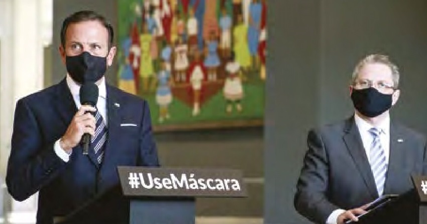 Vacina estará disponível em janeiro, avisa Doria