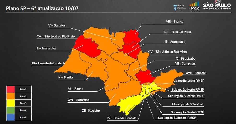 Fase amarela vai entrar em vigor hoje