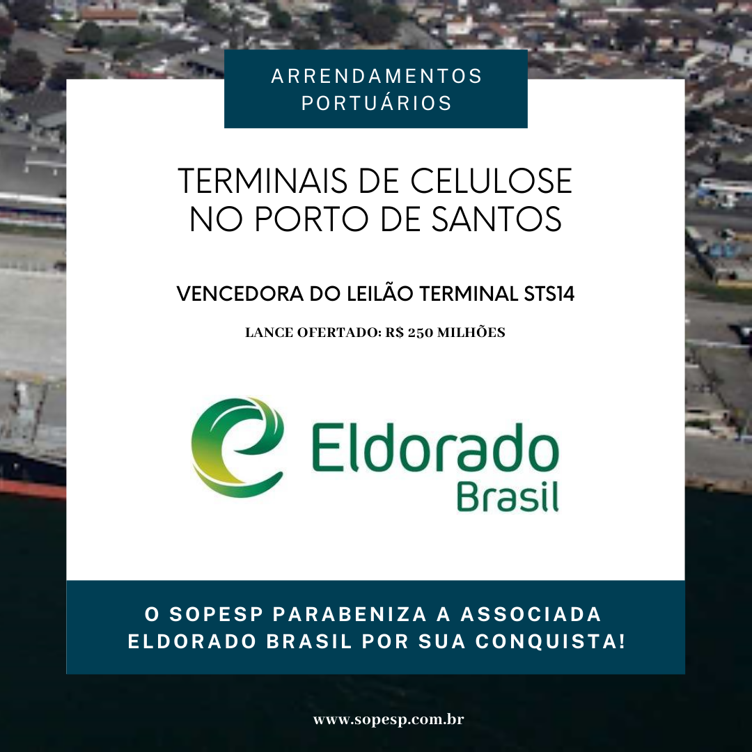 Eldorado Brasil, vencedora do leilão do arrendamento da área STS14