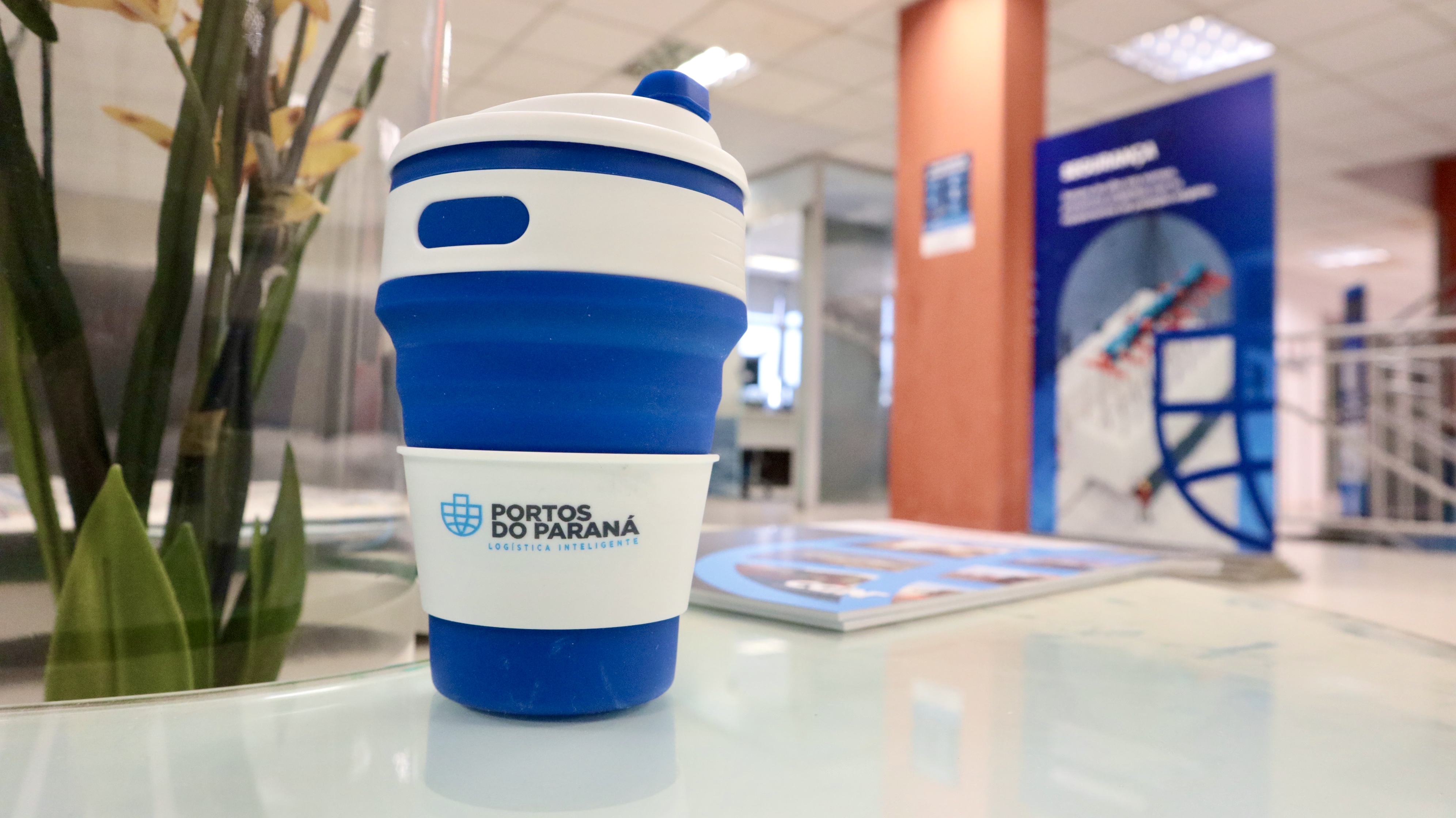 Portos do Paraná elimina uso de copos plásticos descartáveis