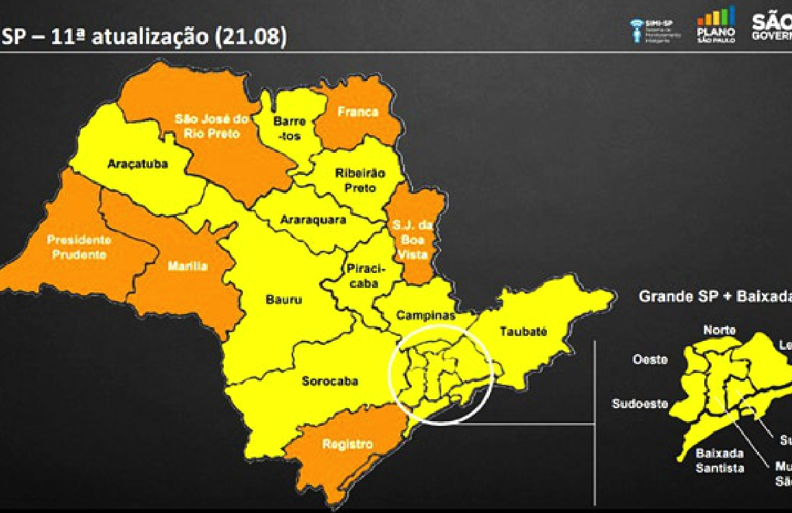 Depois de 80 dias, SP sai da Zona Vermelha
