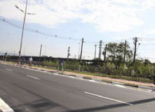Nova ciclovia em Santos está 90% executada