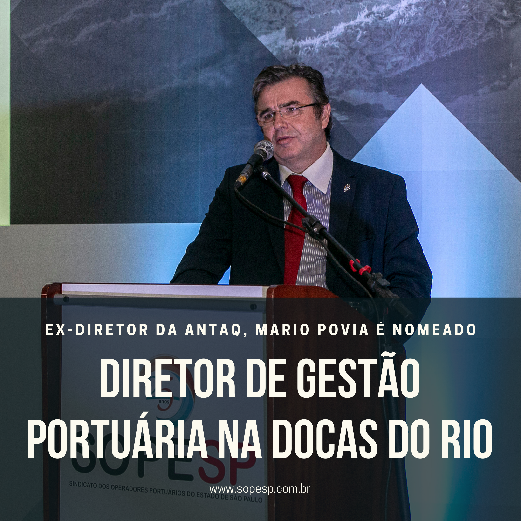 Mario Povia é nomeado diretor de Gestão Portuária na Docas do Rio