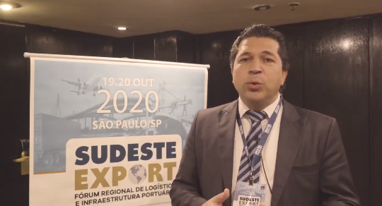 Diretor-Presidente da SPA, Fernando Biral, participou do Fórum Sudeste Export e destacou o crescente apoio da comunidade portuária na desestatização dos portos