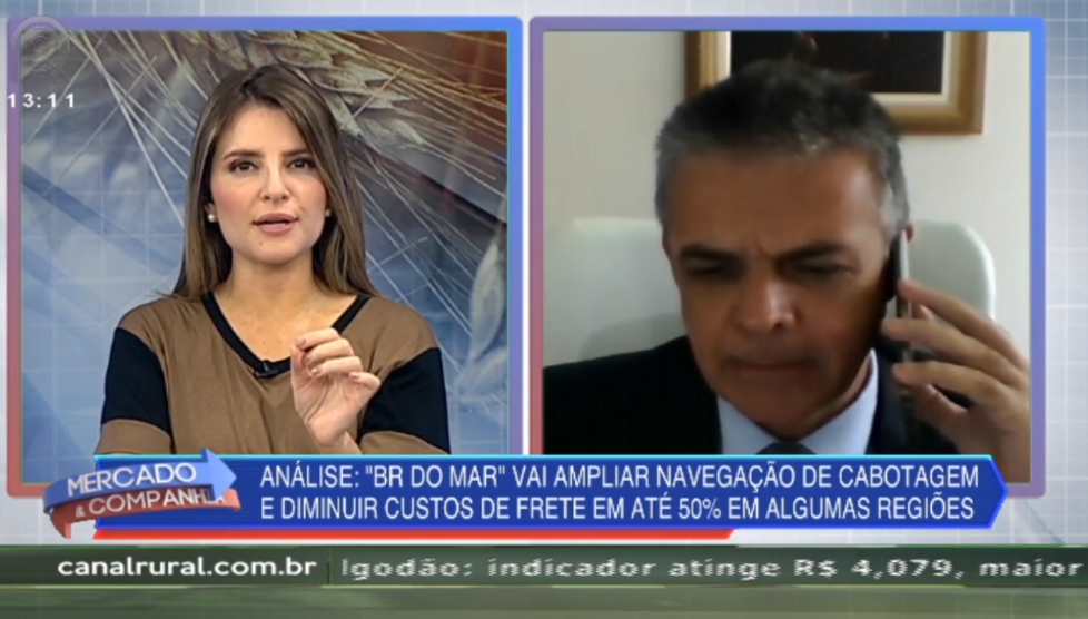 BR do Mar pode reduzir custo de transporte em até 50%, diz CNA