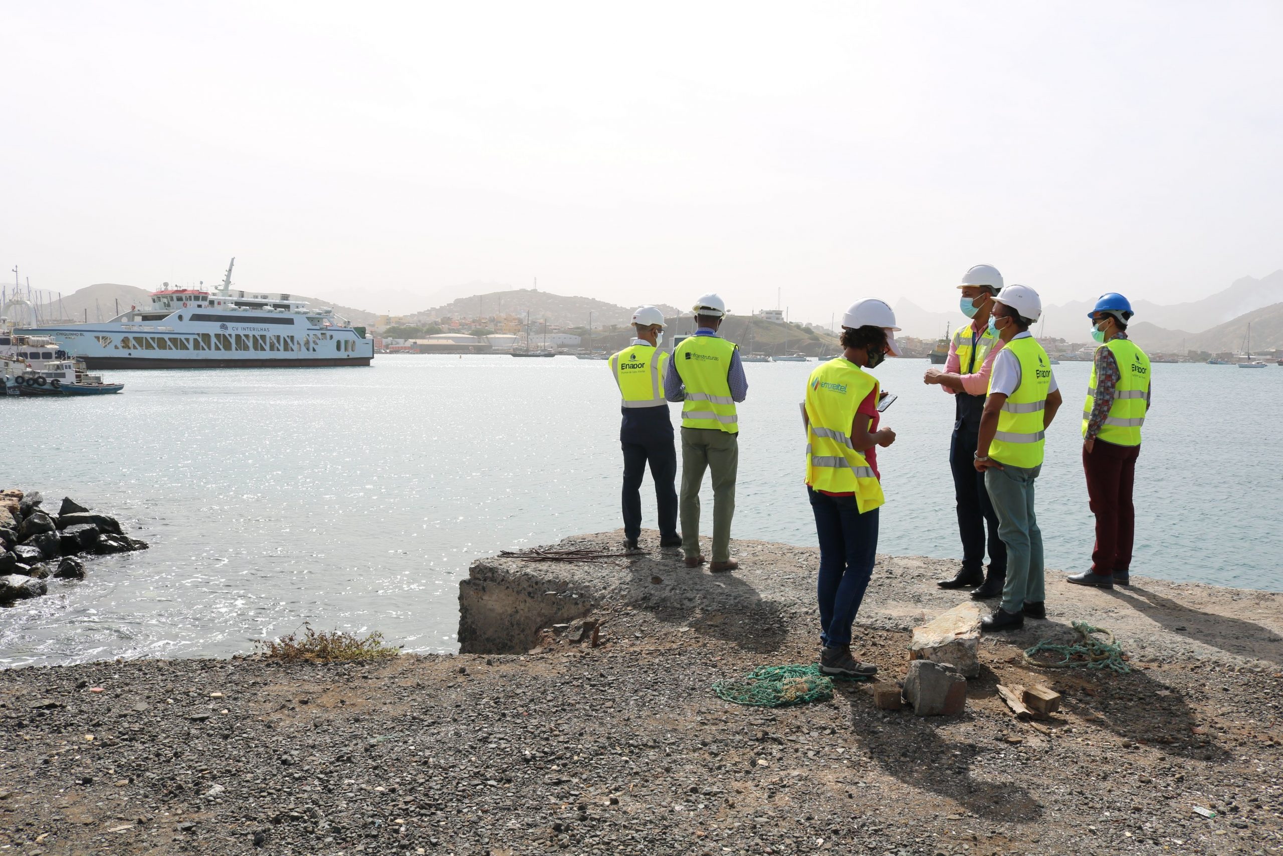 Empresas realizam visita técnica ao local de Construção do Terminal de Cruzeiros do Mindelo