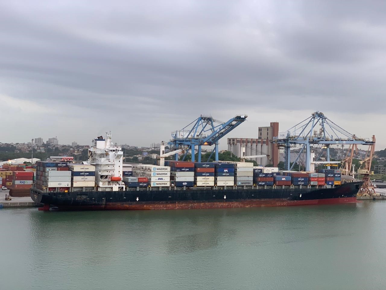 Porto de Vitória recebe navio com maior comprimento de sua história