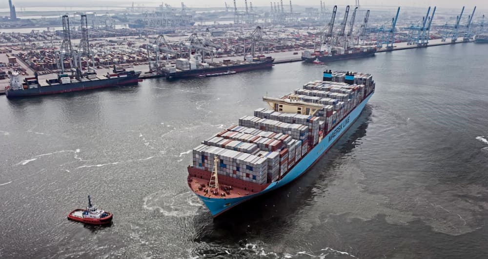 A.P. Moller – Maersk irá operar em 2023, sete anos antes do previsto, o primeiro navio de linha do mundo neutro em carbono