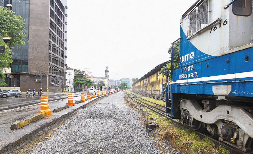 Porto amplia sua malha ferroviária