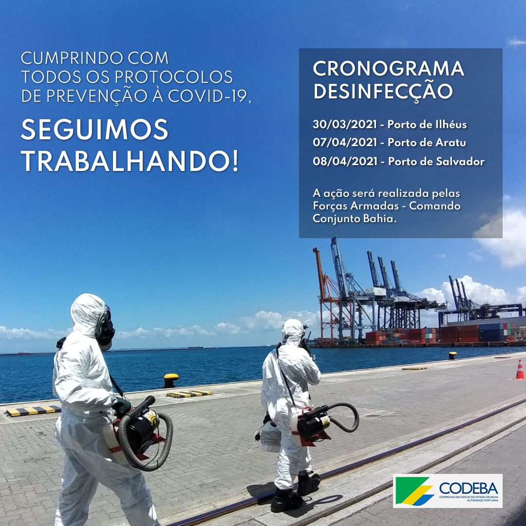 CODEBA reforça ações de combate ao Coronavírus nos Portos