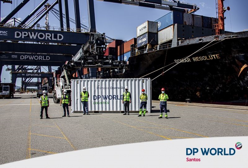 Novo negócio logístico da DP World embarca primeiro contêiner em Santos
