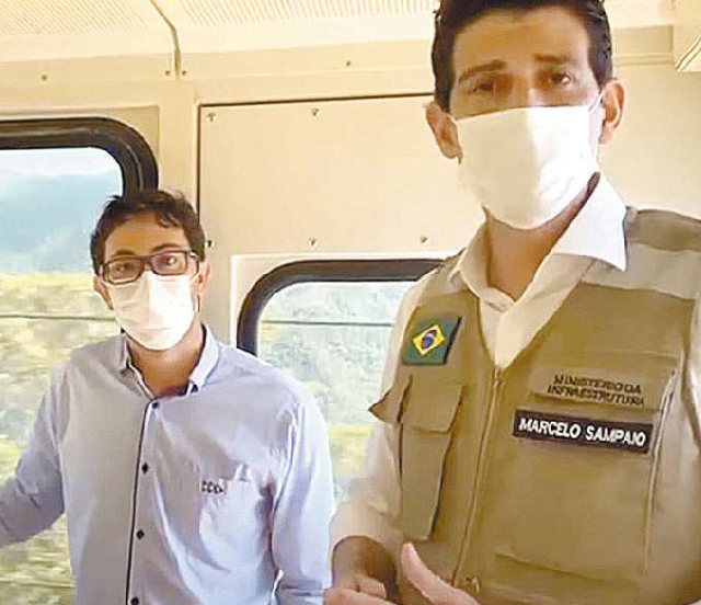 Secretário-Executivo do Minfra percorre a ferrovia operada pela MRS Logística, a Cremalheira que liga a Grande SP ao Porto de Santos