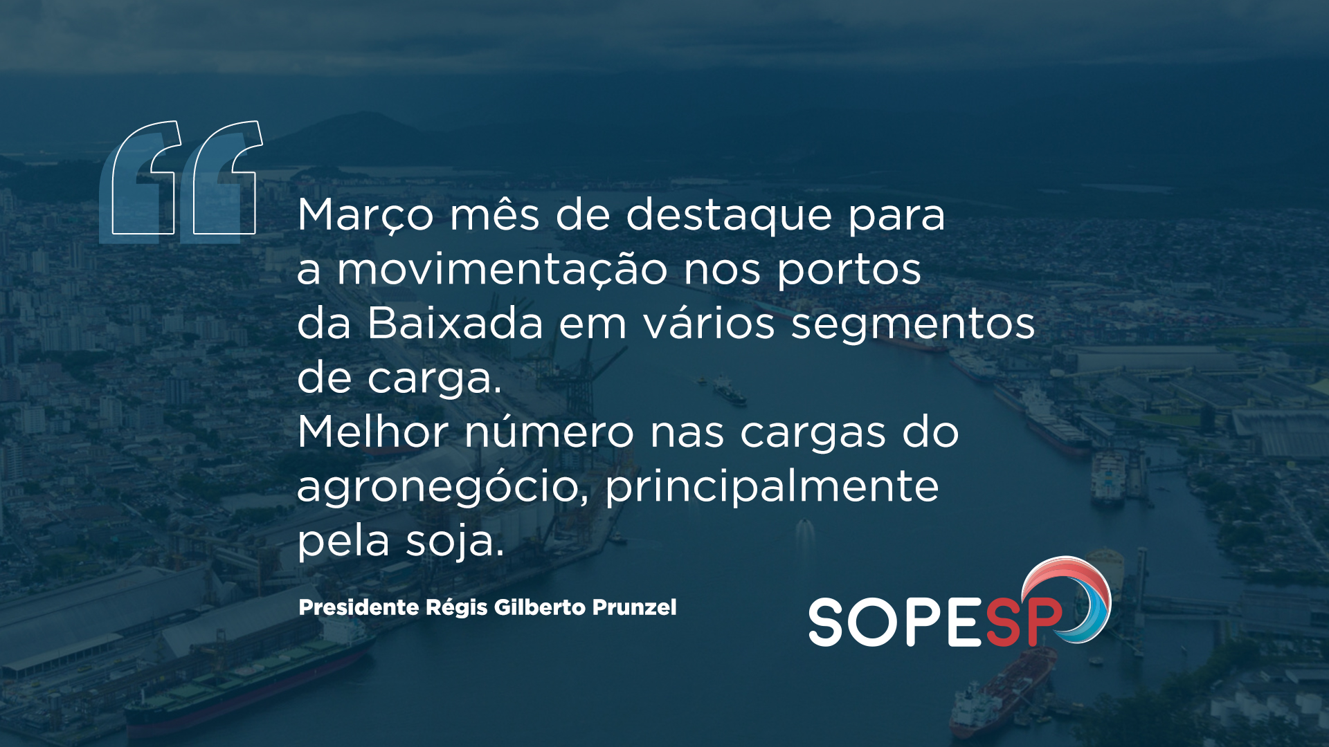SOPESP comemora movimentação recorde no Porto de Santos