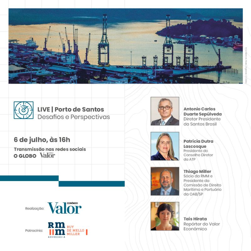 Live debate oportunidades para o Porto de Santos