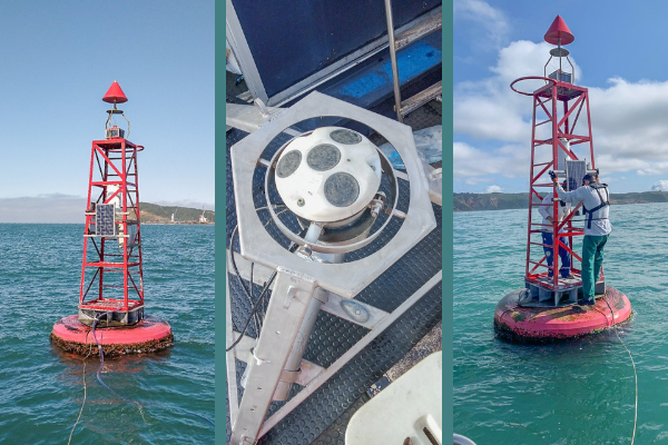 Equipamento para monitorar correntes marinhas e ondas é instalado no Porto de Imbituba