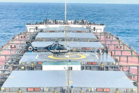 Navio testa filtro que reduz emissão de poluentes