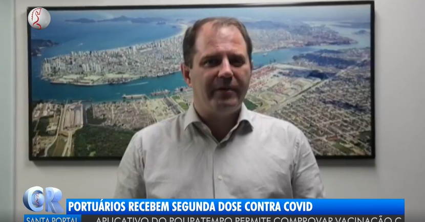 Segunda dose em portuários continua nesta terça e quarta em Santos