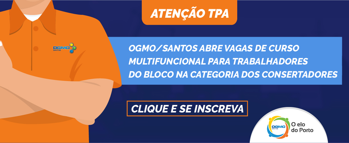 OGMO/Santos abre vagas de curso multifuncional para trabalhadores do bloco na categoria dos consertadores