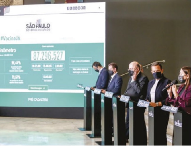 Dória anuncia cadastro para vacinação infantil
