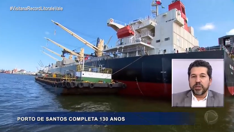 Visita na Record: Porto de Santos é destaque