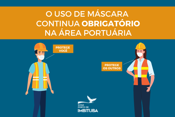 Porto de Imbituba: Permanece obrigatório o uso de máscaras na área portuária